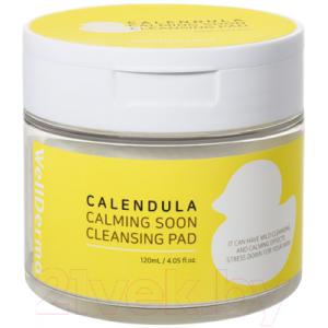 Тоник для лица Wellderma Calendula Calming Soon Cleansing Pad подушечки пропитан. тоником