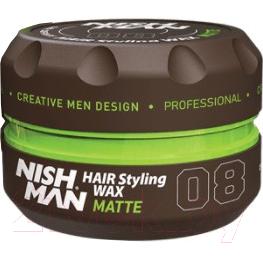 Воск для укладки волос NishMan 08 Matte Look
