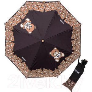 Зонт складной Moschino 8000-OCA Toy Teddy Bear Black