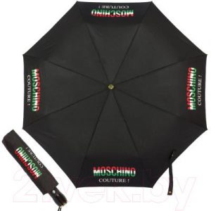Зонт складной Moschino 8015-OCA Tricolore Black