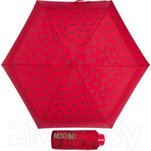 Зонт складной Moschino 8018-Superminic Logo Red