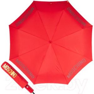 Зонт складной Moschino 8021-OCC New Metal Logo Red