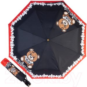 Зонт складной Moschino 8046-OCA Puzzle Bear Black