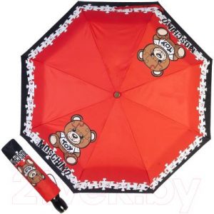 Зонт складной Moschino 8046-OCA Puzzle Bear Red