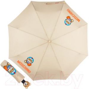 Зонт складной Moschino 8053-OCD US Football Bear Beige