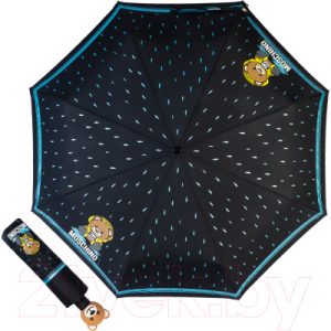 Зонт складной Moschino 8058-OCA Bear in the rain Black