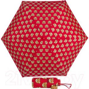 Зонт складной Moschino 8067-SuperminiC Brush Bear Allover Red