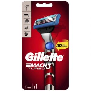 Бритвенный станок Gillette Mach3 Turbo + кассета