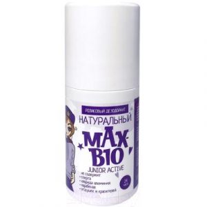Дезодорант шариковый Max-Bio Junior active подростковый