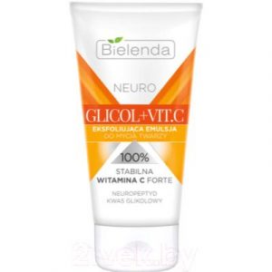 Эмульсия для умывания Bielenda Neuro Glicol+Vit.C отшелушивающая