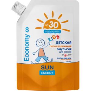 Эмульсия солнцезащитная Sun Energy Economy Детская гипоаллергенная SPF30+