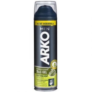 Гель для бритья Arko Men 2в1 Soothing hemp с маслом семян конопли