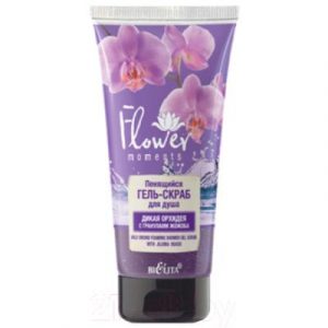 Гель для душа Belita Flower Moments Пенящийся Дикая Орхидея с гранулами жожоба