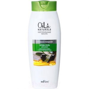 Гель для душа Belita Oil Naturals с маслами Оливы и Косточек Винограда Бережное очищ