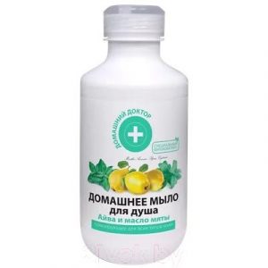 Гель для душа Домашний доктор Домашнее мыло Айва и масло мяты