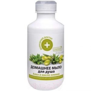 Гель для душа Домашний доктор Домашнее мыло Алоэ и масло оливки