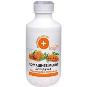Гель для душа Домашний доктор Мед и масло облепихи