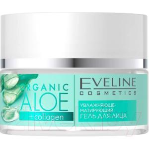 Гель для лица Eveline Cosmetics Norganic Aloe+Collagen Увлажняюще-матирующий