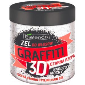 Гель для укладки волос Bielenda Graffiti 3D очень сильной фиксации с черной репой