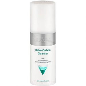 Гель для умывания Aravia Professional Detox Carbon Cleanser с активированным углем