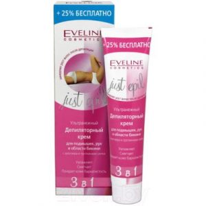 Крем для депиляции Eveline Cosmetics Just Epil 3в1 Ультранежный