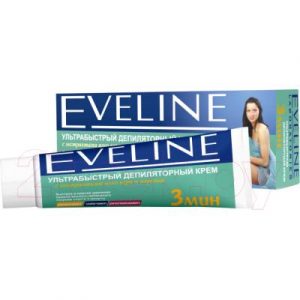 Крем для депиляции Eveline Cosmetics Ультрабыстрый с алоэ вера и персиком 3 мин