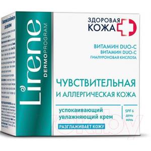 Крем для лица Lirene Здоровая кожа+ Успокаивающий увлажняющий SPF6