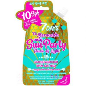 Крем для лица Vilenta 7 Days Touch Of Light Солнцезащитный SPF10