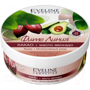 Крем для тела Eveline Cosmetics Фито линия какао+масло авокадо интенсивный уход