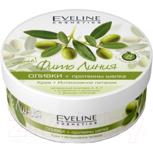 Крем для тела Eveline Cosmetics Фито Линия оливки протеины шелка интенсивное питание