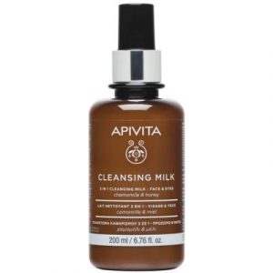 Крем для умывания Apivita Cleansing 3в1 для лица и глаз