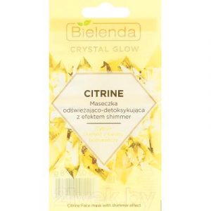 Маска для лица гелевая Bielenda Crystal Glow Citrine освежающая и детоксицирующая