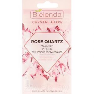 Маска для лица кремовая Bielenda Crystal Glow Rose Quartz Primer увлажняющая осветляющий эффект