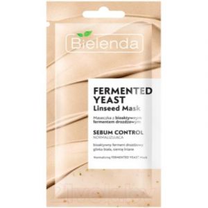 Маска для лица кремовая Bielenda Linseed Mask себорегулирующая с биоактивными дрожжами