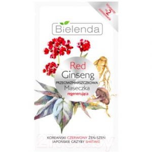 Маска для лица кремовая Bielenda Red Ginseng восстанавливающая против морщин