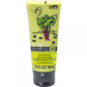 Маска для лица кремовая Bio World Botanica лифтинг ревень виноград олива