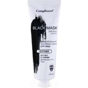 Маска для лица кремовая Compliment Black Mask Детокс и Сияние