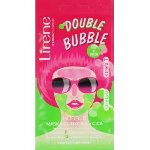 Маска для лица кремовая Lirene Double Bubble Двухступенчатая глиняная пузырьковая