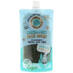 Маска для лица кремовая Planeta Organica Skin Super Food Seed Увлажняющая Spirulina & basil seeds