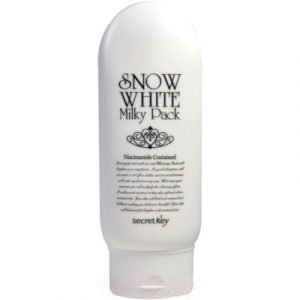 Маска для лица кремовая Secret Key Snow White Milky Pack осветляющая