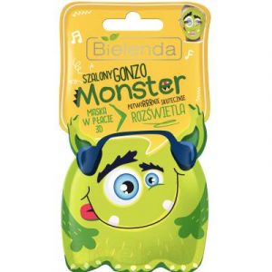 Маска для лица тканевая Bielenda Monster 3D шальной гонзо осветляющая