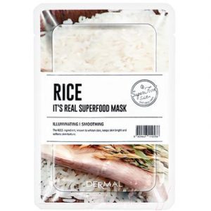 Маска для лица тканевая Dermal It's Real Superfood Mask Рис
