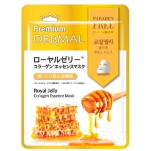 Маска для лица тканевая Dermal Premium Royal Jelly Collagen Essence Mask