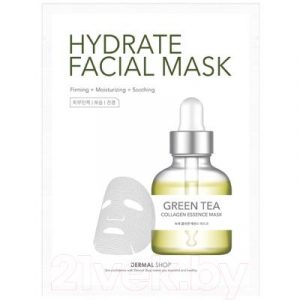 Маска для лица тканевая Dermal Shop Green Tea Hydrate Facial Mask
