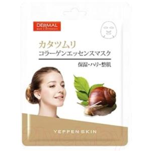 Маска для лица тканевая Dermal Yeppen Skin с экстрактом улитки и коллагеном