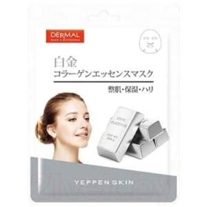 Маска для лица тканевая Dermal Yeppen Skin с платиной и коллагеном