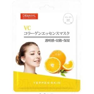 Маска для лица тканевая Dermal Yeppen Skin с витамином С и коллагеном
