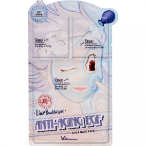 Маска для лица тканевая Elizavecca Anti Aging EGF Aqua Mask Pack 3-х шаговая