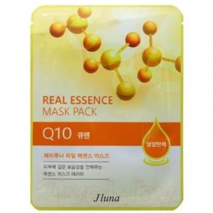 Маска для лица тканевая Juno JLuna Real Essence Mask Pack Q10