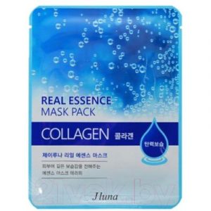 Маска для лица тканевая Juno JLuna Real Essence Mask Pack с коллагеном